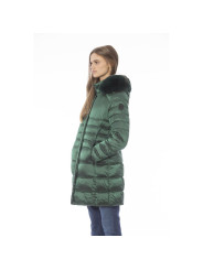 Jackets & Coats Chic Green Long Down Winter Jacket 770,00 € 2000051565723 | Planet-Deluxe