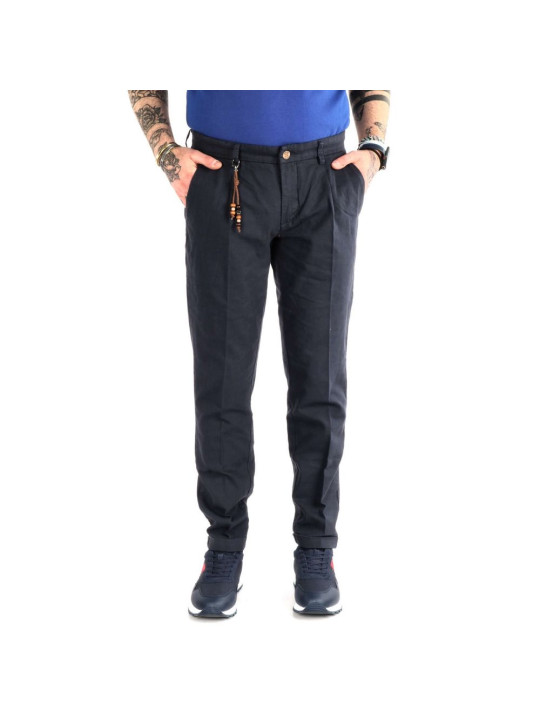 Jeans & Pants Elegant Cotton Pants in Refined Blue Hue 160,00 € 8050716396203 | Planet-Deluxe