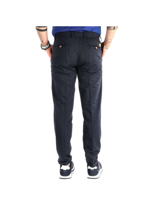 Jeans & Pants Elegant Cotton Pants in Refined Blue Hue 160,00 € 8050716396203 | Planet-Deluxe