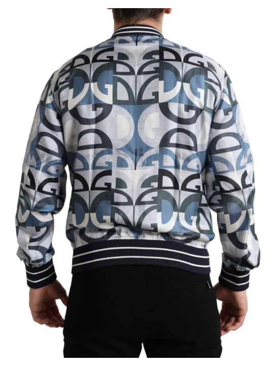 Jackets Multicolor Silk Bomber Jacket - Classic Elegance 4.900,00 € 8057155338405 | Planet-Deluxe