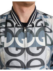 Jackets Multicolor Silk Bomber Jacket - Classic Elegance 4.900,00 € 8057155338405 | Planet-Deluxe