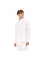 Shirts Elegant Cotton Blend Pink Shirt 380,00 € 2000051525826 | Planet-Deluxe
