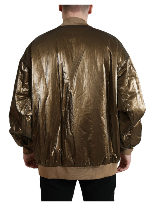 Jackets Elegant Bronze Bomber Jacket 4.060,00 € 8052145782060 | Planet-Deluxe