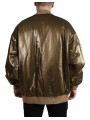 Jackets Elegant Bronze Bomber Jacket 4.060,00 € 8052145782060 | Planet-Deluxe