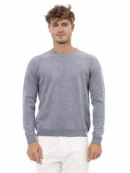 Weicher Kaschmirpullover in Hellgrau