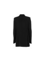 Suits & Blazers Elegant Black Crepe Double-Breasted Jacket 300,00 € 8050716444287 | Planet-Deluxe