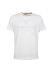 T-Shirts Crisp White Cotton Crewneck Tee with Front Design 80,00 € 8060834822003 | Planet-Deluxe