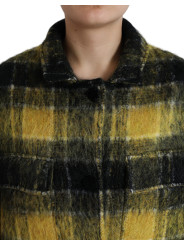 Jackets & Coats Chic Plaid Long Coat in Sunshine Yellow 9.630,00 € 8057142122727 | Planet-Deluxe