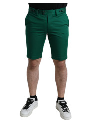 Shorts Elegant Deep Green Cotton Bermuda Shorts 930,00 € 8059226538073 | Planet-Deluxe