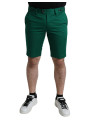 Shorts Elegant Deep Green Cotton Bermuda Shorts 930,00 € 8059226538073 | Planet-Deluxe