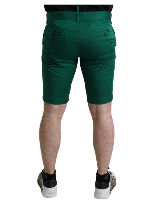 Shorts Elegant Deep Green Cotton Bermuda Shorts 930,00 € 8059226538073 | Planet-Deluxe