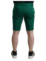 Shorts Elegant Deep Green Cotton Bermuda Shorts 930,00 € 8059226538073 | Planet-Deluxe