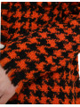 Jackets & Coats Elegant Houndstooth Long Coat in Vibrant Orange 6.830,00 € 8058990139929 | Planet-Deluxe