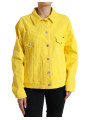 Jackets & Coats Exquisite Yellow Denim Button-Down Jacket 2.790,00 € 8052145415241 | Planet-Deluxe