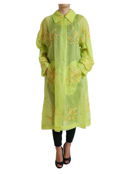 Jackets & Coats Elegant Floral Embroidered Silk Jacket 6.550,00 € 8054802091249 | Planet-Deluxe