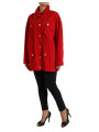 Jackets & Coats Elegant Red Long Sleeve Jacket 4.890,00 € 8059579081868 | Planet-Deluxe