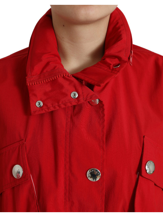 Jackets & Coats Elegant Red Long Sleeve Jacket 4.890,00 € 8059579081868 | Planet-Deluxe