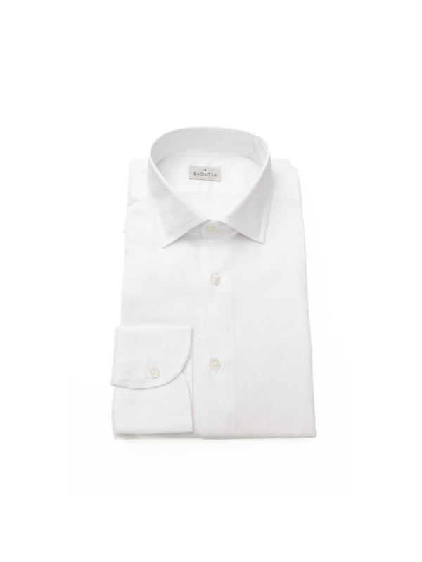 Shirts Sleek White Slim Fit French Collar Shirt 360,00 € 2000052760189 | Planet-Deluxe