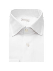 Shirts Sleek White Slim Fit French Collar Shirt 360,00 € 2000052760189 | Planet-Deluxe