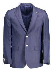 Jackets Elegant Blue Linen Classic Jacket 780,00 € 7325705665853 | Planet-Deluxe