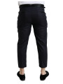Jeans & Pants Elegant Wool-Silk Blend Cropped Dress Pants 3.620,00 € 8059579180110 | Planet-Deluxe