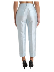 Jeans & Pants Chic Sky Blue High Waist Cropped Pants 1.950,00 € 8057155385751 | Planet-Deluxe