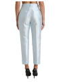 Jeans & Pants Chic Sky Blue High Waist Cropped Pants 1.950,00 € 8057155385751 | Planet-Deluxe