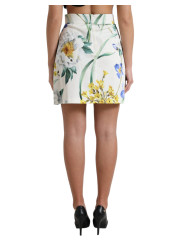 Skirts Elegant High Waist Floral Mini Skirt 2.510,00 € 8056265347963 | Planet-Deluxe