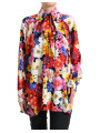 Tops & T-Shirts Floral Silk Blouse with Front Tie Fastening 4.180,00 € 8057142841901 | Planet-Deluxe