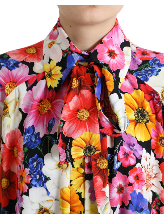 Tops & T-Shirts Floral Silk Blouse with Front Tie Fastening 4.180,00 € 8057142841901 | Planet-Deluxe