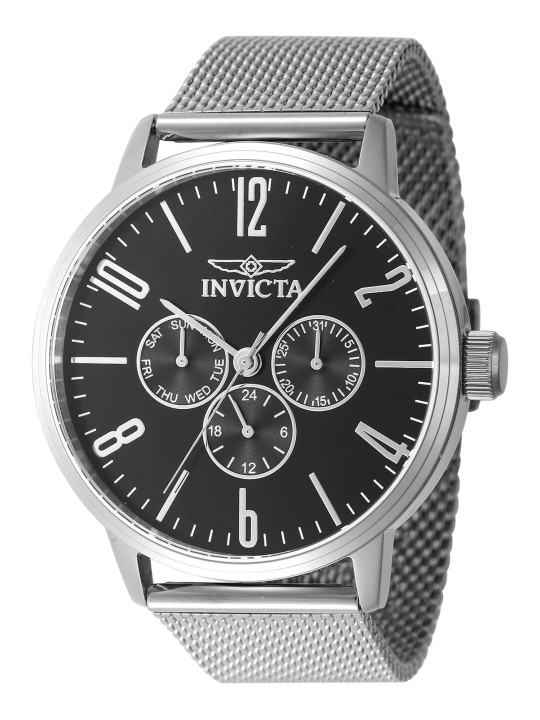 Graue Invicta-Uhr mit Nylonarmband