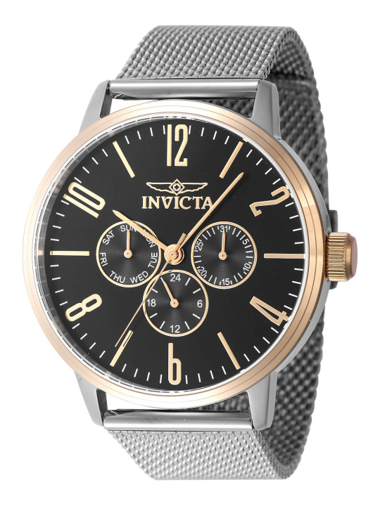 Graue Invicta Uhr mit Nylonband