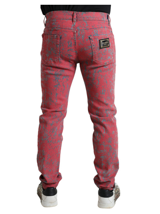 Jeans & Pants Red Tie Dye Skinny Denim Jeans 2.220,00 € 8057142929579 | Planet-Deluxe