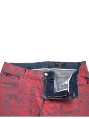 Jeans & Pants Red Tie Dye Skinny Denim Jeans 2.220,00 € 8057142929579 | Planet-Deluxe