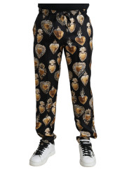 Jeans & Pants Chic Heart Print Silk Pajama Pants 2.770,00 € 8050249424671 | Planet-Deluxe