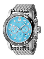Blaue Invicta Herrenuhr mit Stoppuhr