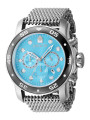 Blaue Invicta Herrenuhr mit Stoppuhr