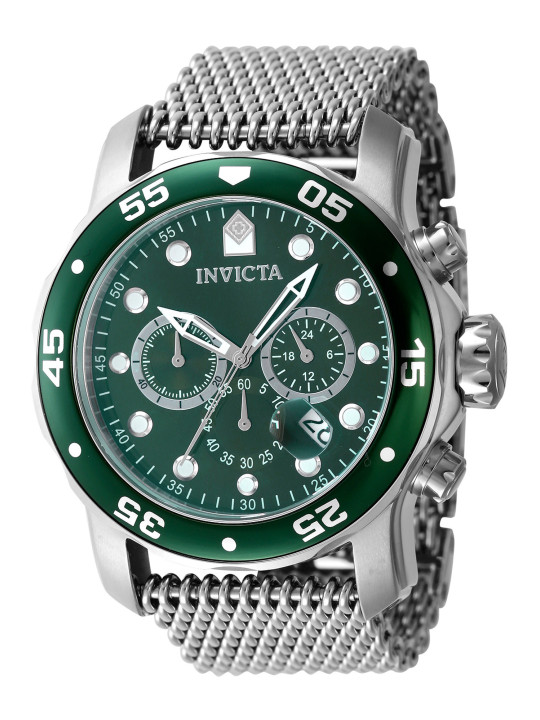 Grüne Invicta Herren Edelstahl Uhr