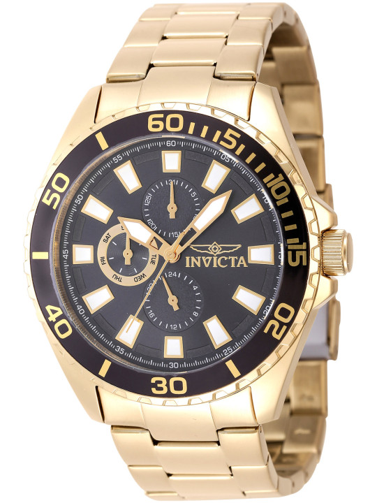 Goldene Invicta Herrenuhr mit Chronographen