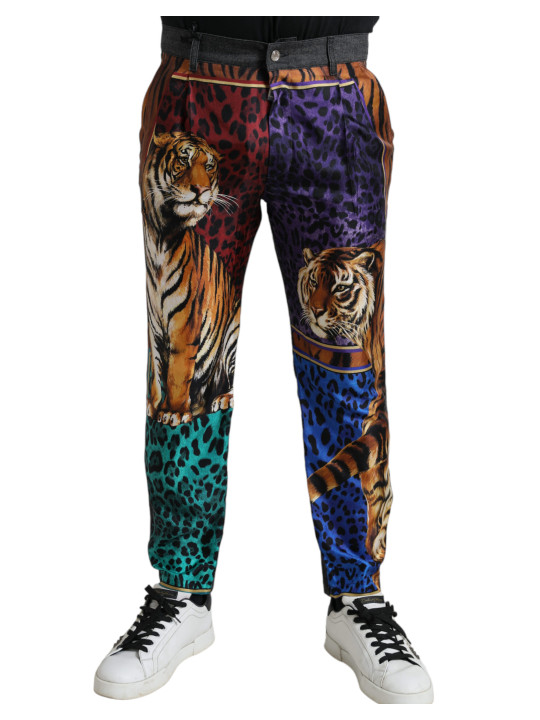 Jeans & Pants Multicolor Tiger Print Loose Denim Jeans 2.790,00 € 8058301888782 | Planet-Deluxe