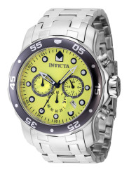 Graue Invicta-Uhr mit Chronograph