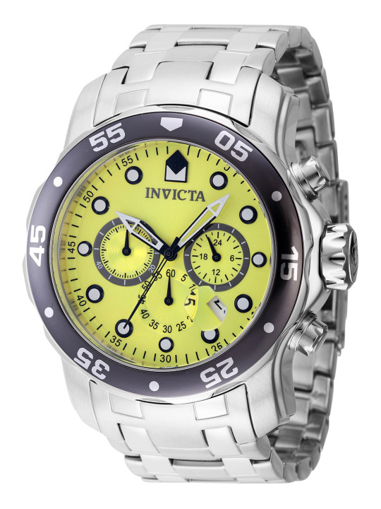 Graue Invicta-Uhr mit Chronograph