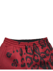 Jeans & Pants Elegant Leopard Print Joggers in Red and Black 2.100,00 € 8057142937567 | Planet-Deluxe