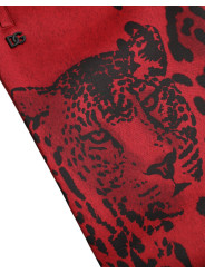 Jeans & Pants Elegant Leopard Print Joggers in Red and Black 2.100,00 € 8057142937567 | Planet-Deluxe