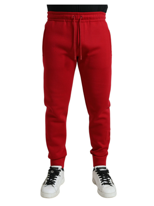 Jeans & Pants Sizzling Red Cotton Blend Jogger Pants 1.690,00 € 8057142936461 | Planet-Deluxe