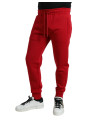 Jeans & Pants Sizzling Red Cotton Blend Jogger Pants 1.690,00 € 8057142936461 | Planet-Deluxe