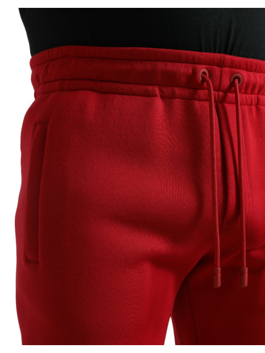 Jeans & Pants Sizzling Red Cotton Blend Jogger Pants 1.690,00 € 8057142936461 | Planet-Deluxe