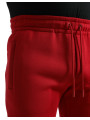 Jeans & Pants Sizzling Red Cotton Blend Jogger Pants 1.690,00 € 8057142936461 | Planet-Deluxe