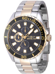 Gelbe Invicta Taucheruhr mit Stahlarmband