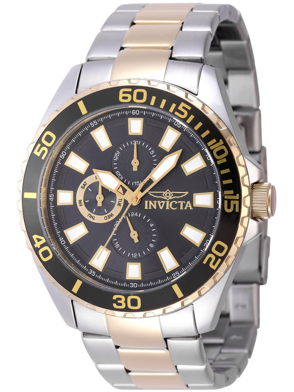 Gelbe Invicta Taucheruhr mit Stahlarmband Gelbe Invicta Taucheruhr mit Stahlarmband